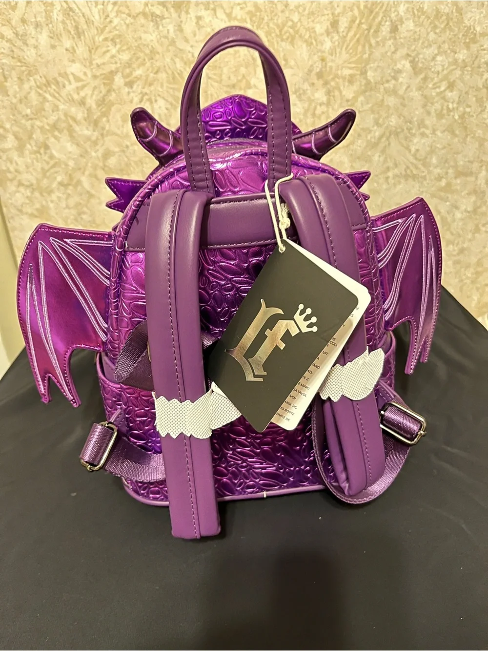 Purple Dragon Kids Backpack by Loungefly - Playful Flame Design